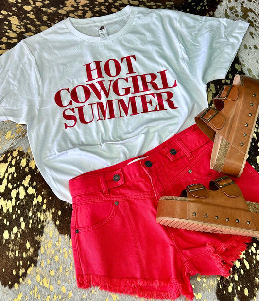 Hot Cowgirl Summer Graphic Tee