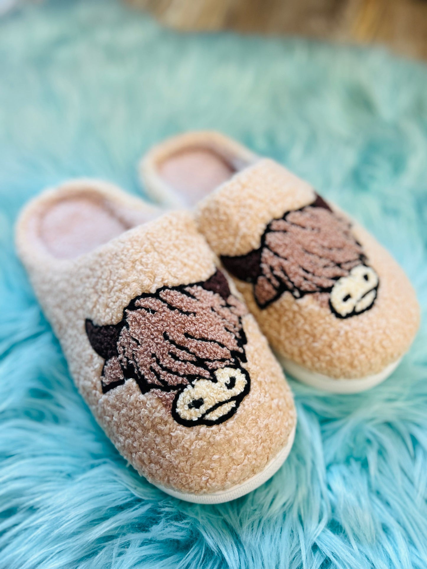 The Bessie Highland Cow Slippers