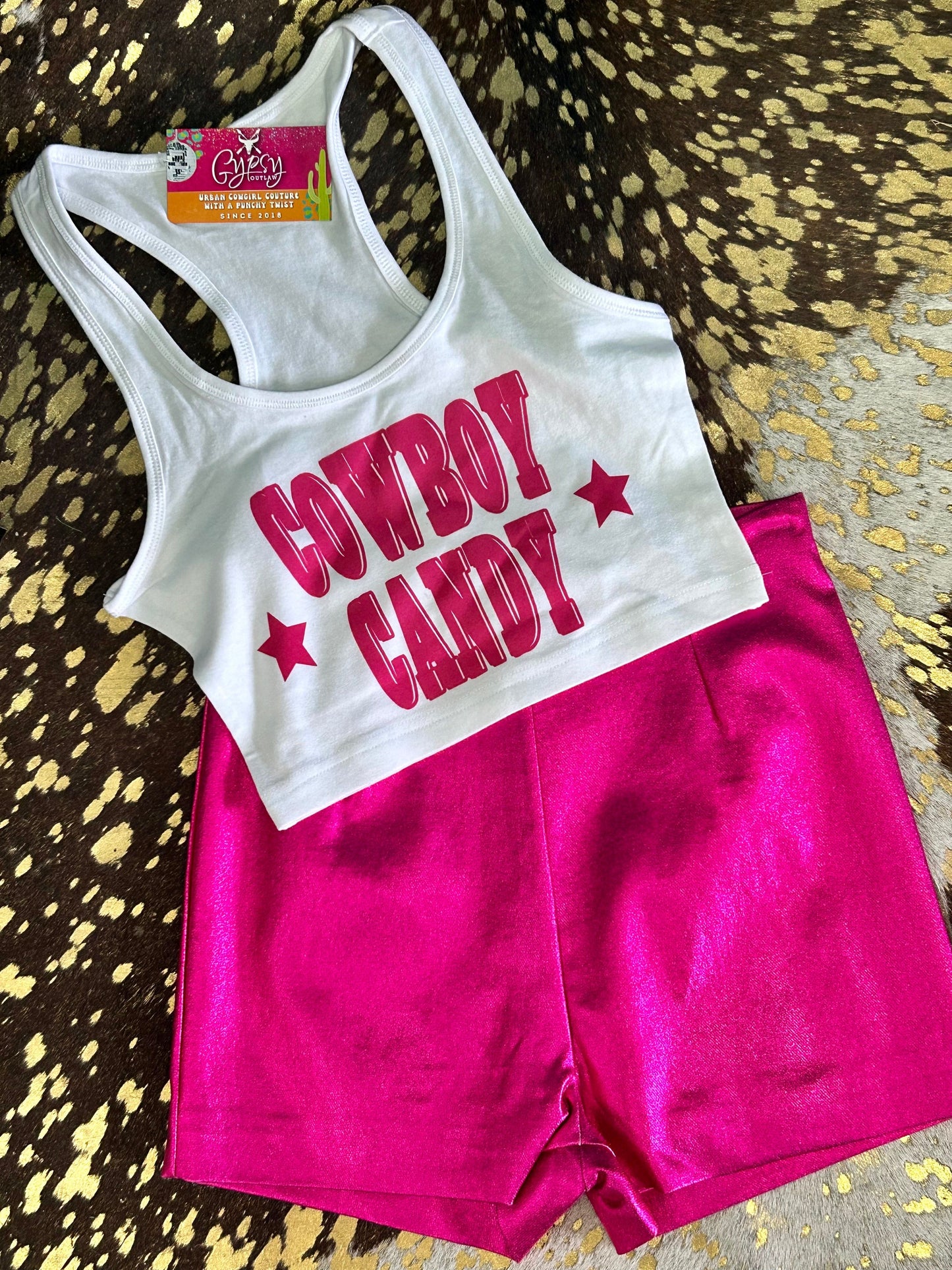 Cowboy Candy Cropped Tank