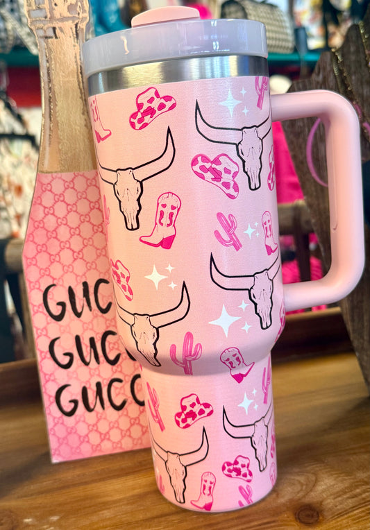 Blushin’ Outlaw Tumbler