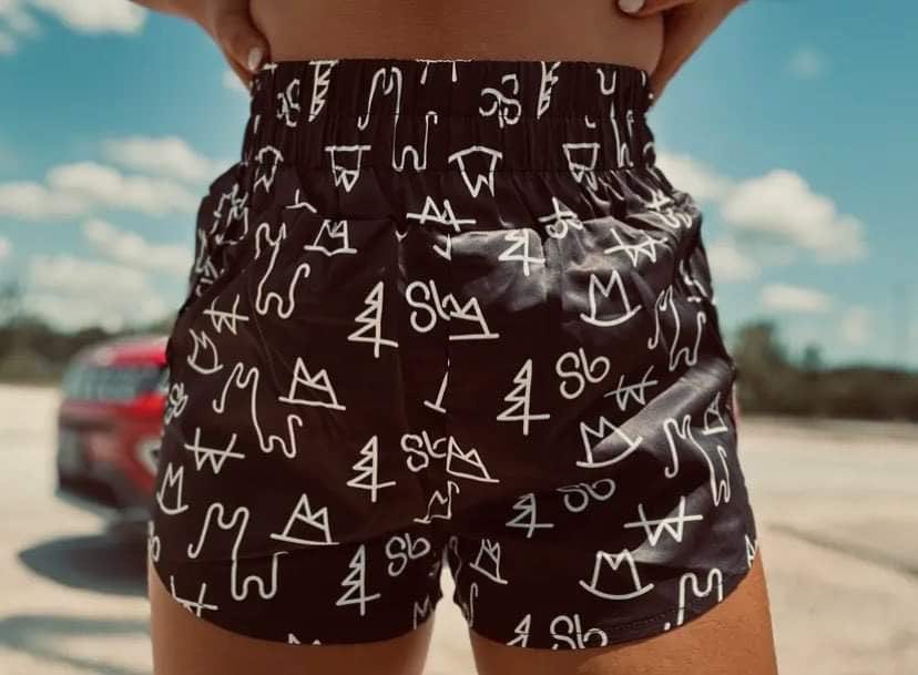 All About The Brand Punchy Running Shorts