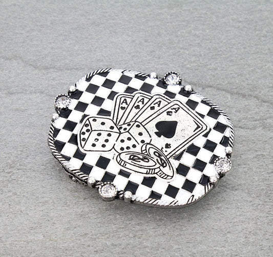 The Gambler Belt Buckle