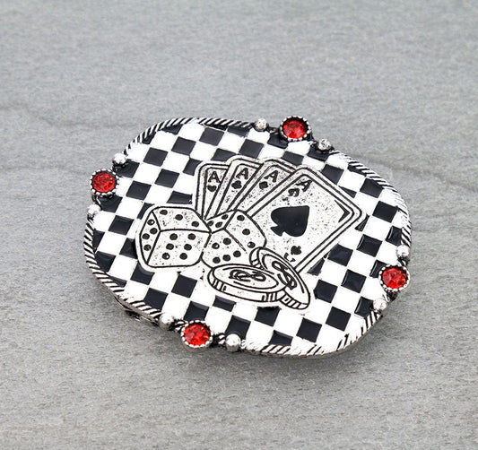 The Gambler Belt Buckle