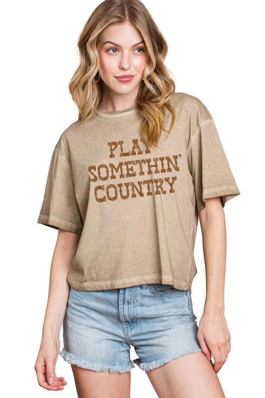 Play Something Country Crop Top