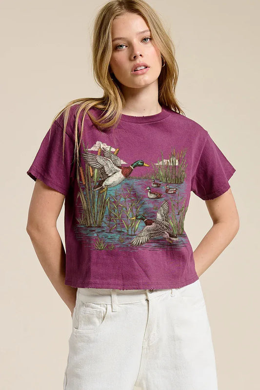 Backwater Mallard Crop Top