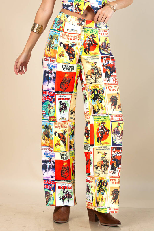 The Pedleton Round Up Wide Leg Pants