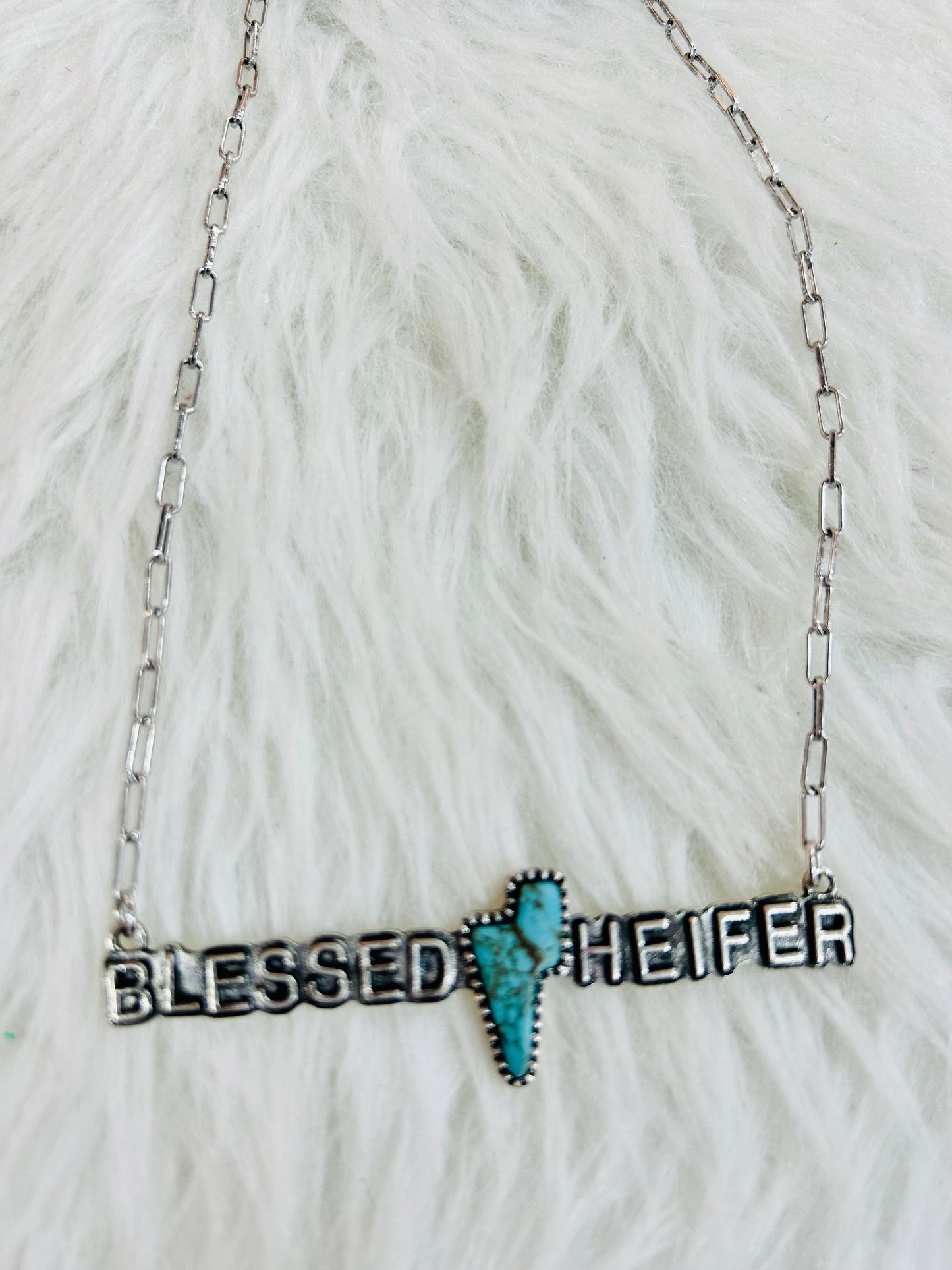 Blessed Heifer Western Necklace