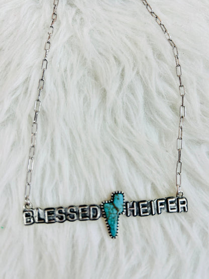 Blessed Heifer Western Necklace