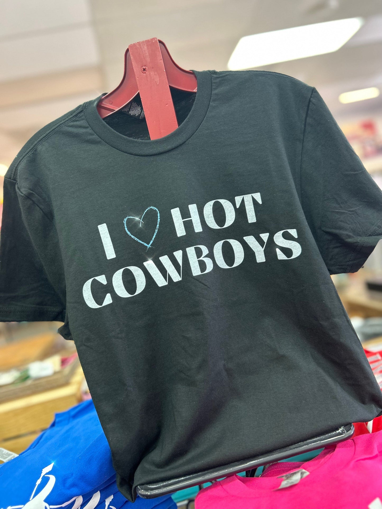 I Love Hot Cowboys Graphic Tee