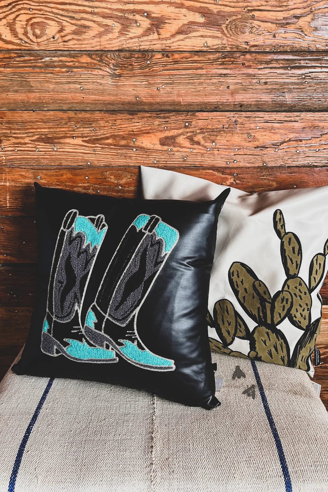 Cowboy Boot Luxe Pillow Cover