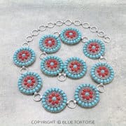 Turquoise & Red Concho Belt
