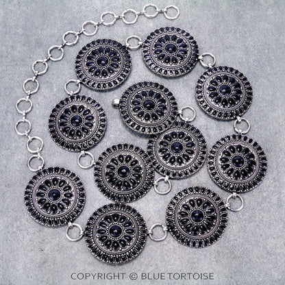Black Concho Belt