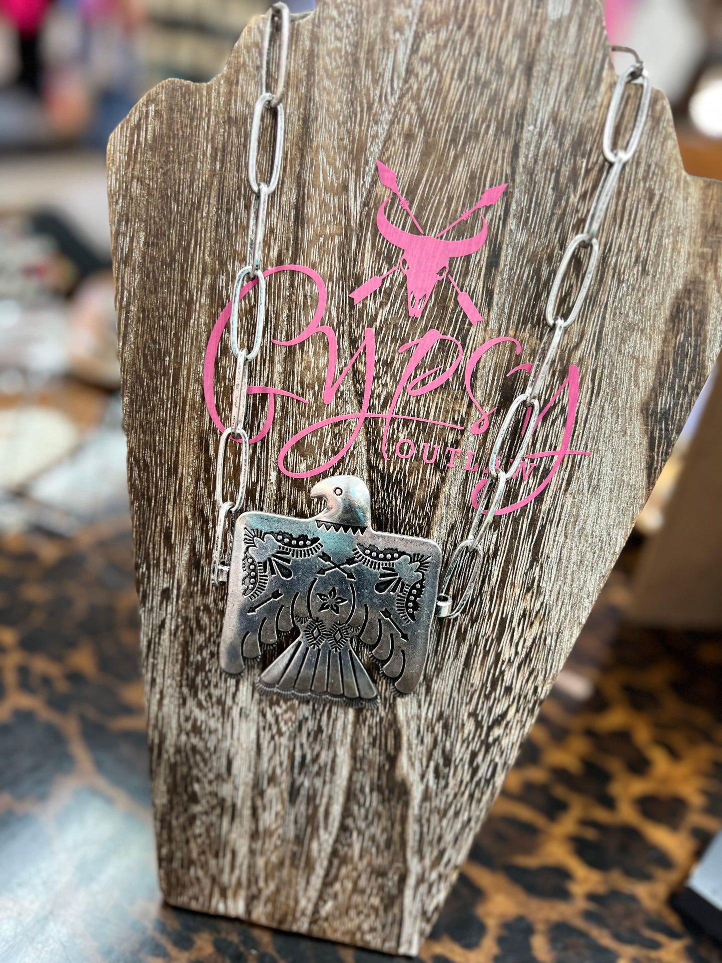 Oversized Firebird Necklace