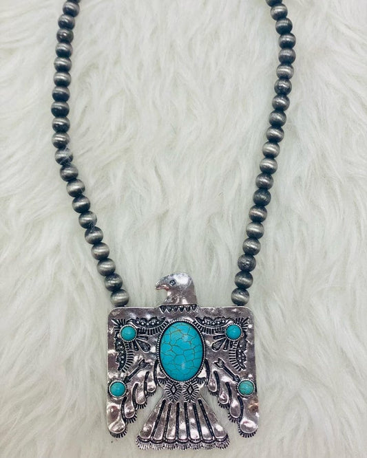 Turquoise Firebird Necklace